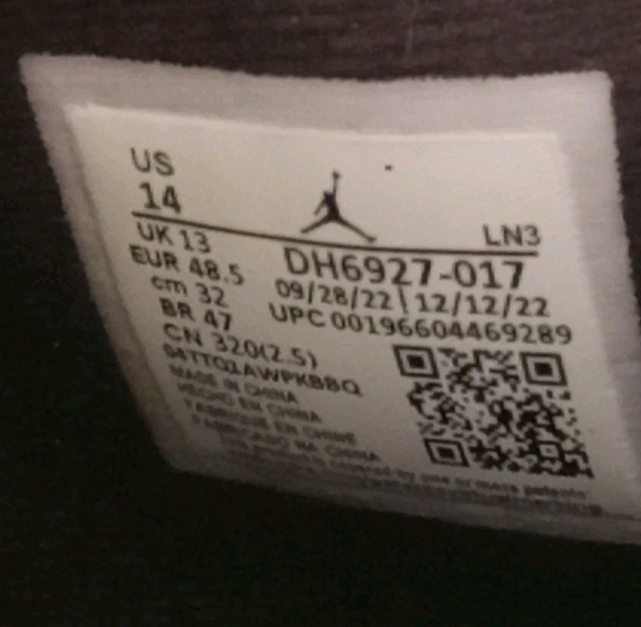 Jordan 4 Retro Thunder Men’s Size 14 Black And Yellow DH6927-017