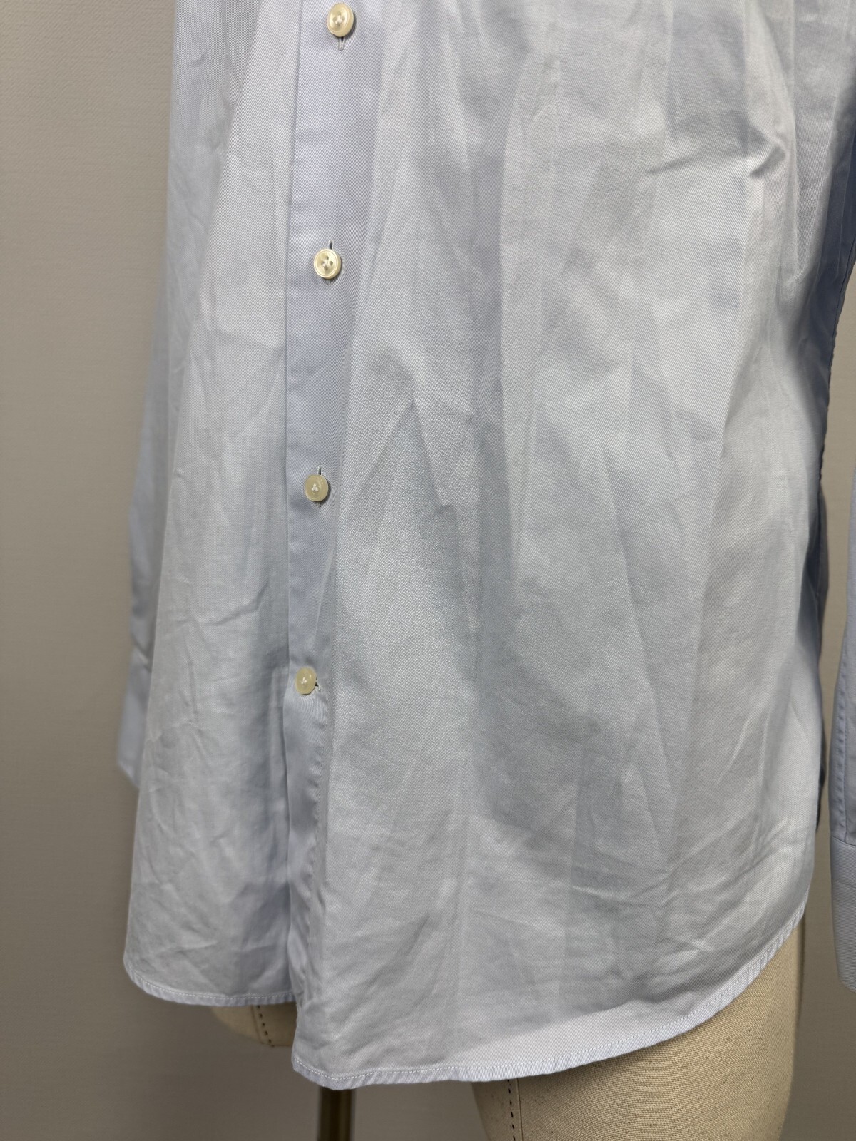 Suitsupply Blue Egyptian Cotton Long Sleeve Extra Slim Fit Dress Shirt Sz 40
