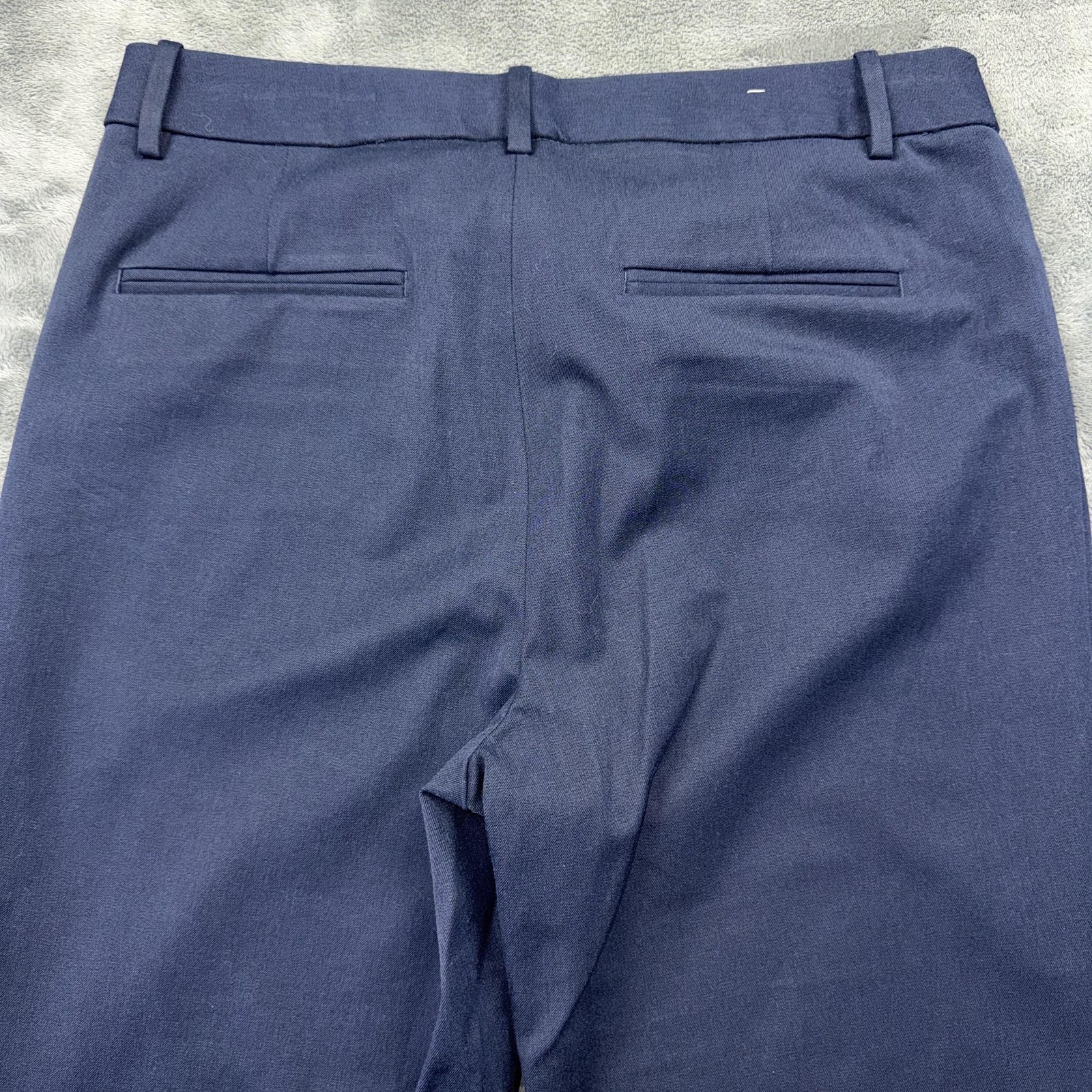 Banana Republic Sloan Pants Womens 12 Blue Twill Slim Ankle Dress Stretch NWT