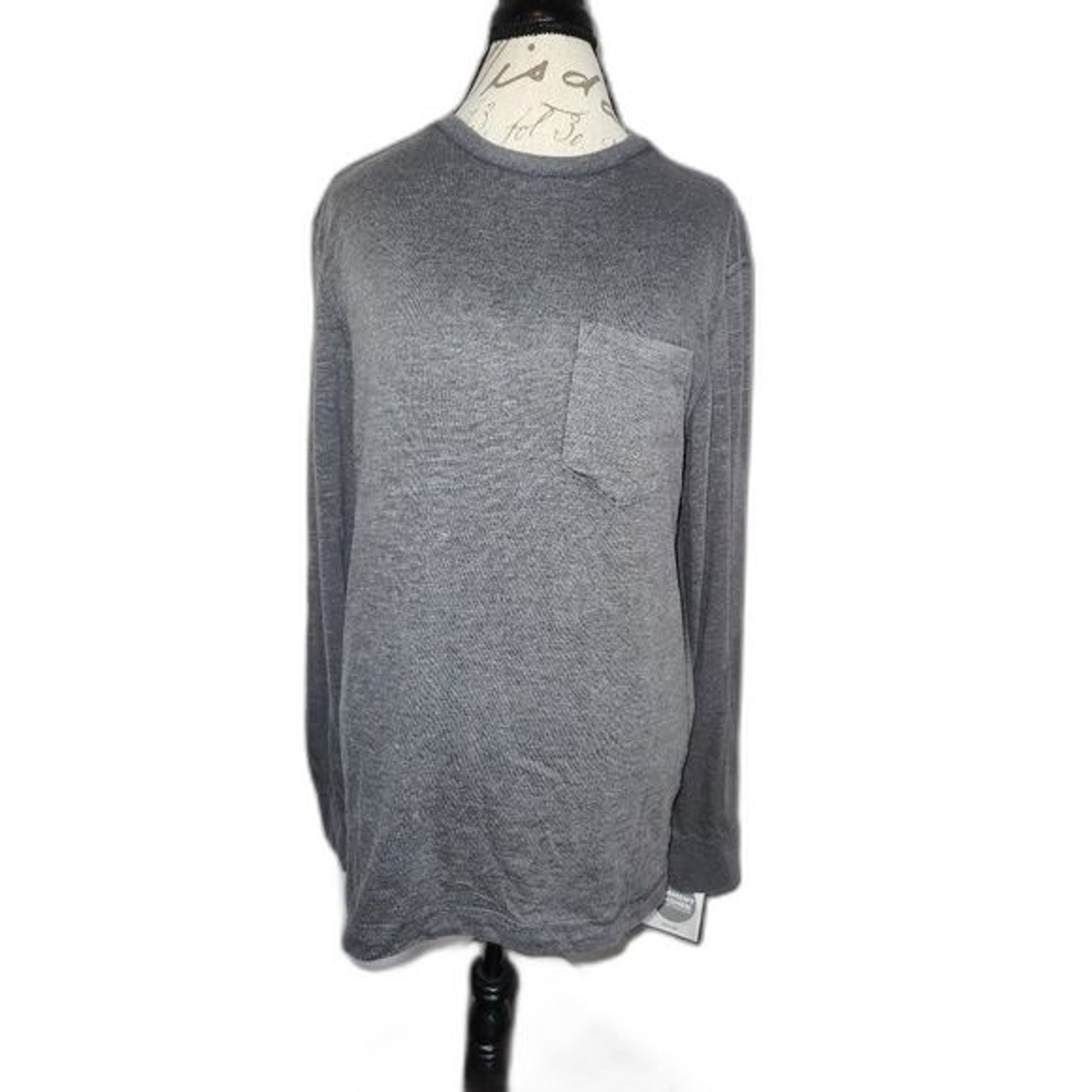 Women’s Falls Creek Long Sleeve Crew Neck Shirt Gray Large
