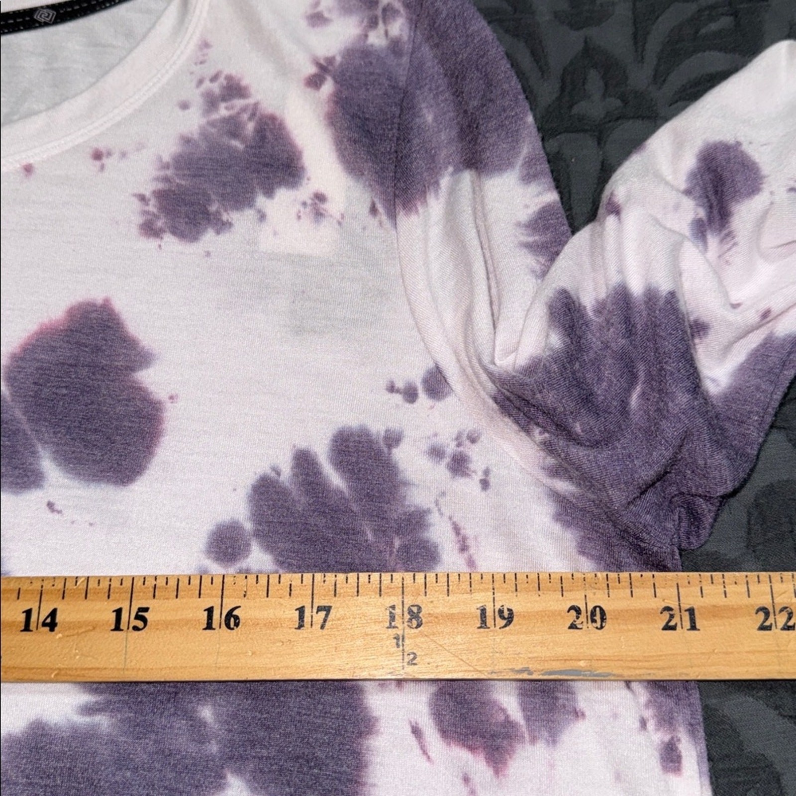 ZELOS size XL tie-dye slim long set-in sleeve shirt activewear casual new
