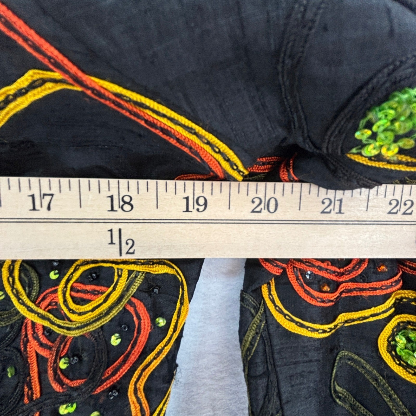 Vintage Abstract Silk Embroidered Jacket S Art Teacher Wearable Art Maximalism