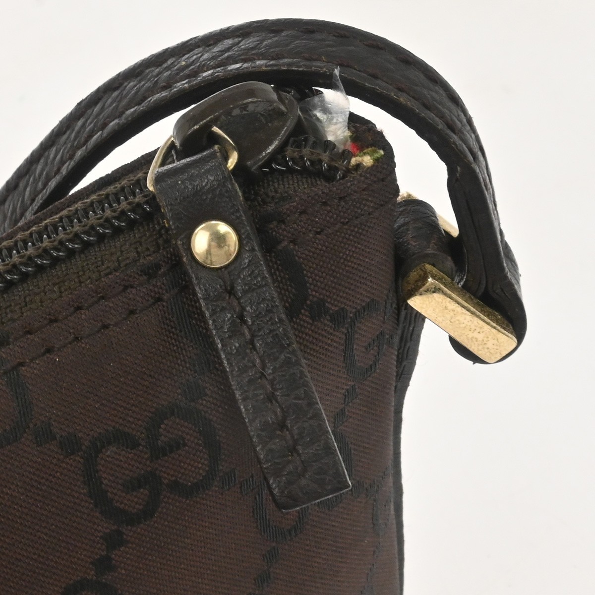 Best06 Gucci Brown Canvas GG Tote Handbag 257300 204046 BQ01177
