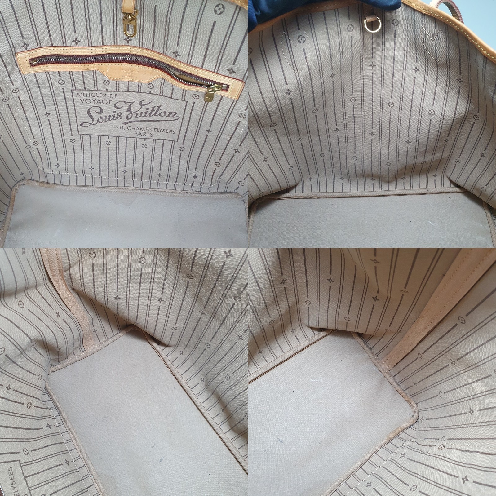 TARIFF FREE Authentic Louis Vuitton Neverfull GM Monogram M40157 Dust Bag CLA808