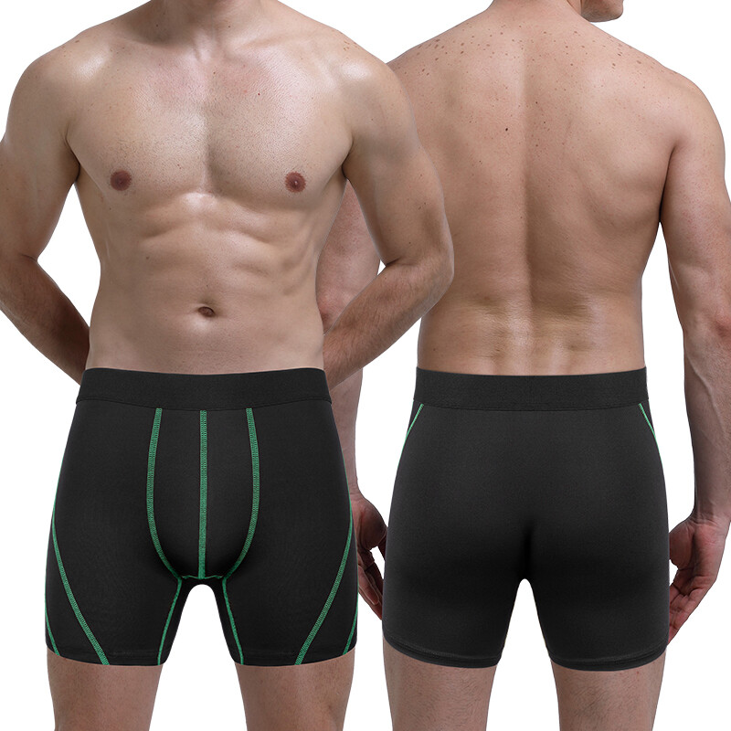 5 Pack Compression Boxer Shorts Men Sport Athletic Workout Running Underwear US