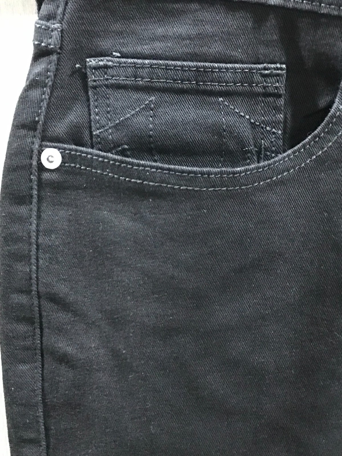 True Religion Geno Single Needle Stud Slim Jeans Men’s Size 36xL32 Black $164