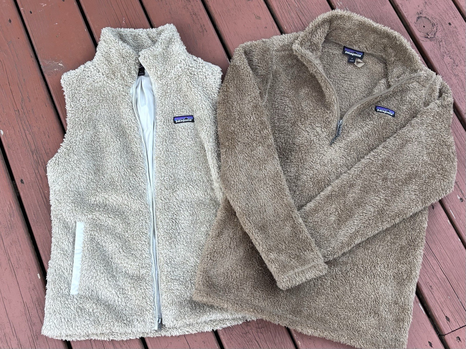 Patagonia Los Gatos Fleece Bundle Pack Vest + Quarter Zip Small