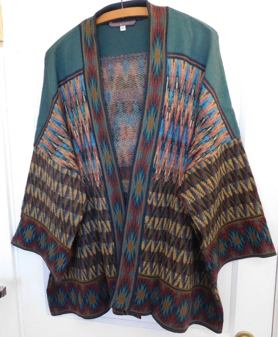 Peruvian Connection Kimono Vest 45% Pima Cotton 38% Baby Alpaca 12% Wool 5% Silk