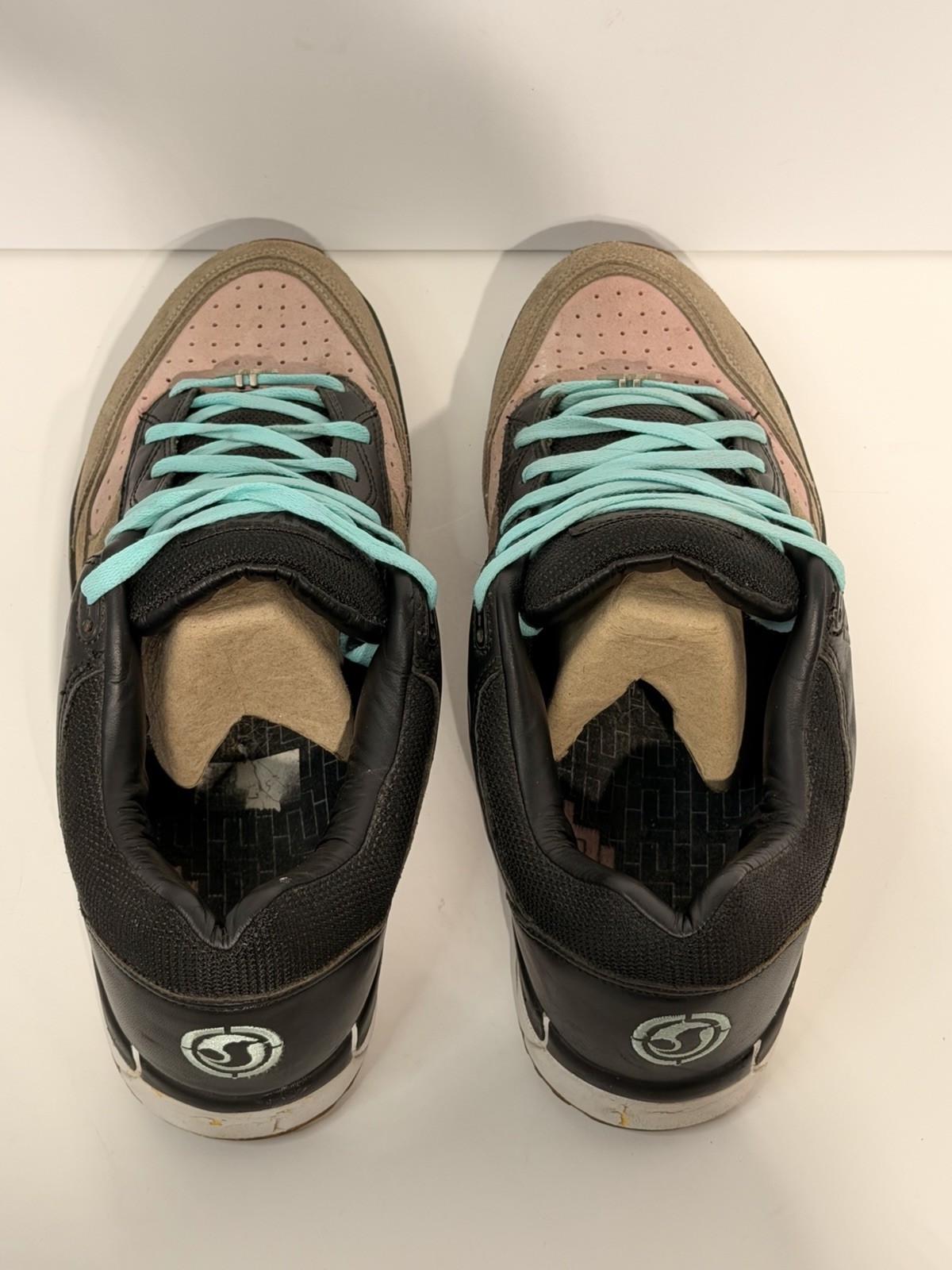 DVS HUF 4 Vintage Skateboard Skate Shoes Men’s Size 11.5 Brown/Black/Pink EUC
