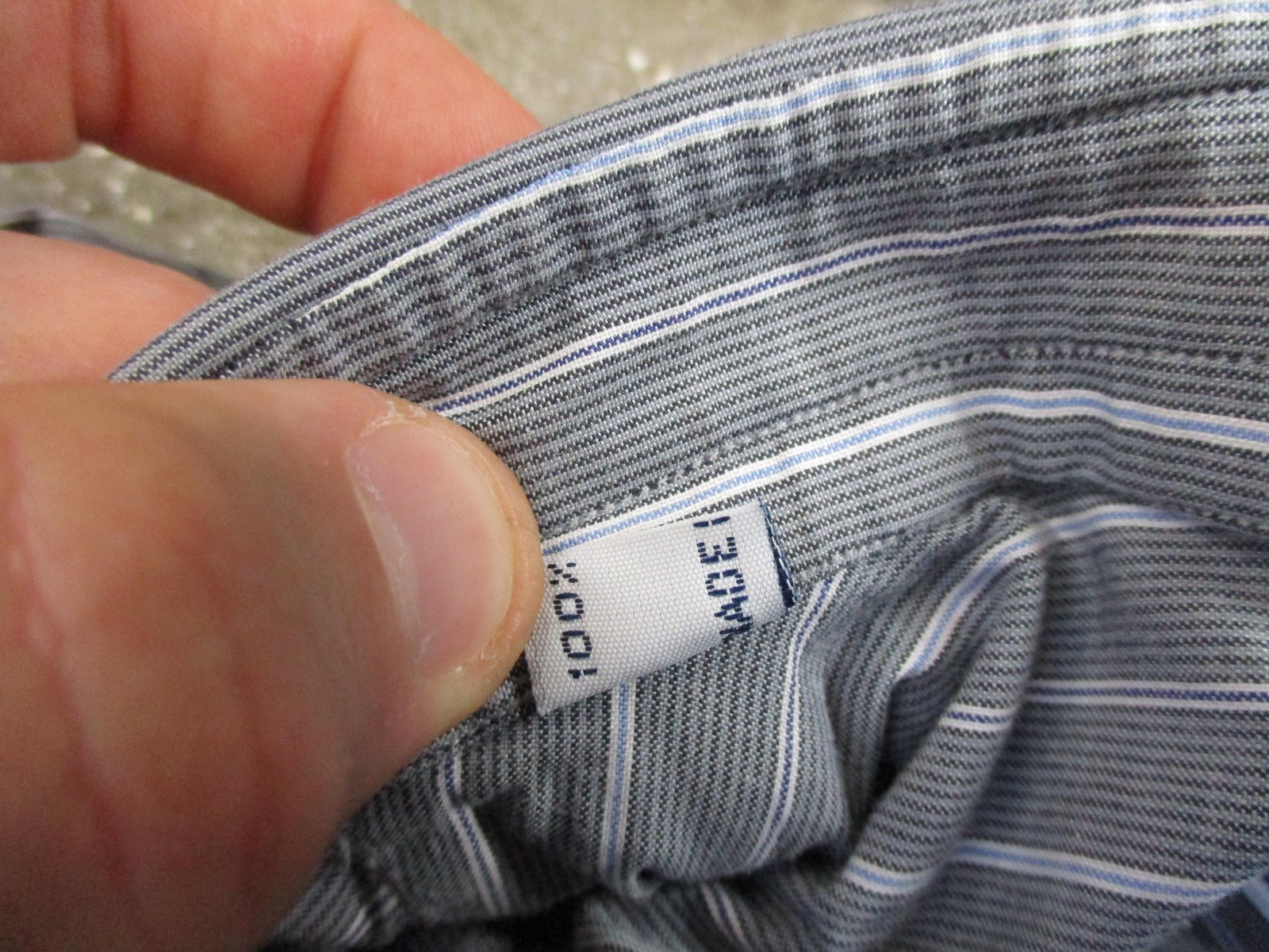 Brioni Neiman Marcus Shirt Mens 15 Medium Gray Pinstripe French Cuff Made Italy