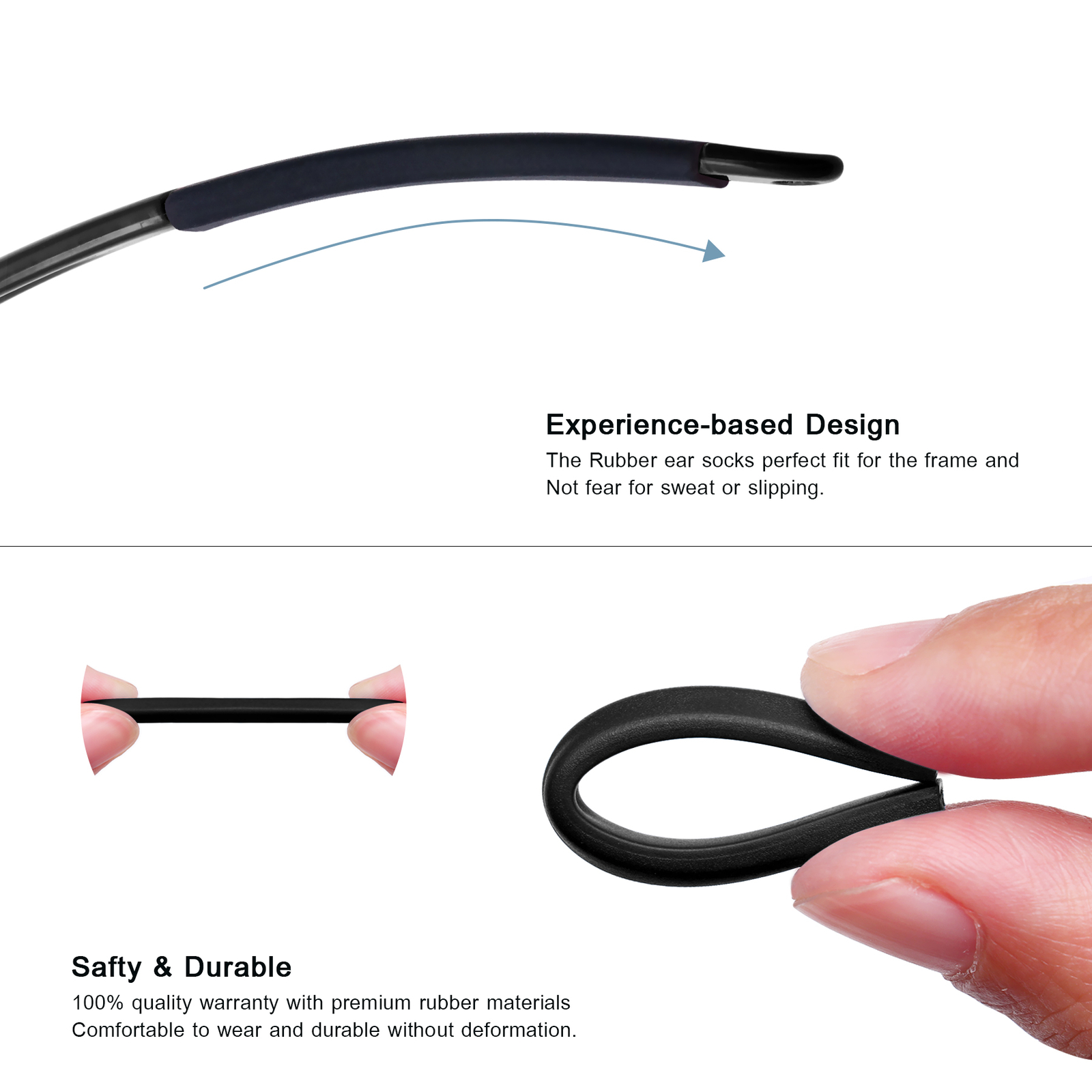 KEYTO Rubber Earsocks for-Oakley Mercenary OO9424 Sunglasses -Multiple Options