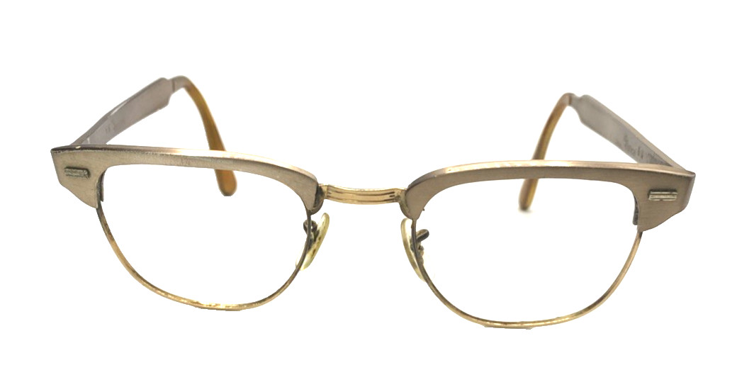 U.S. Optical vintage frame 6 1/4 size in bronzy brown 12kt gold filled