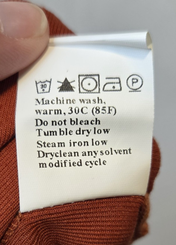 Pretty Garden Rust Tank Size Large Viscose Side Split Summer Classic Minimalist