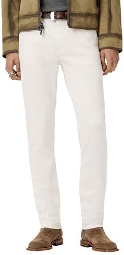 John Varvatos J702 Slim Fit Jeans Men’s 38 Chalk Solid Button Zip Fly Closure
