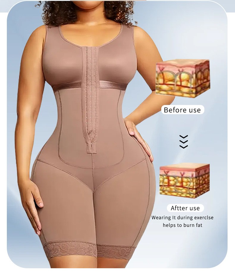 One Piece Shapewear Cinched Abdomen Lifted Buttocks Tight Arched Buttocks Corset