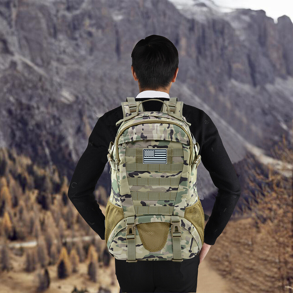 Jueachy Tactical Backpack Men Hiking Pack Molle Rucksack Waterproof 30L Bag