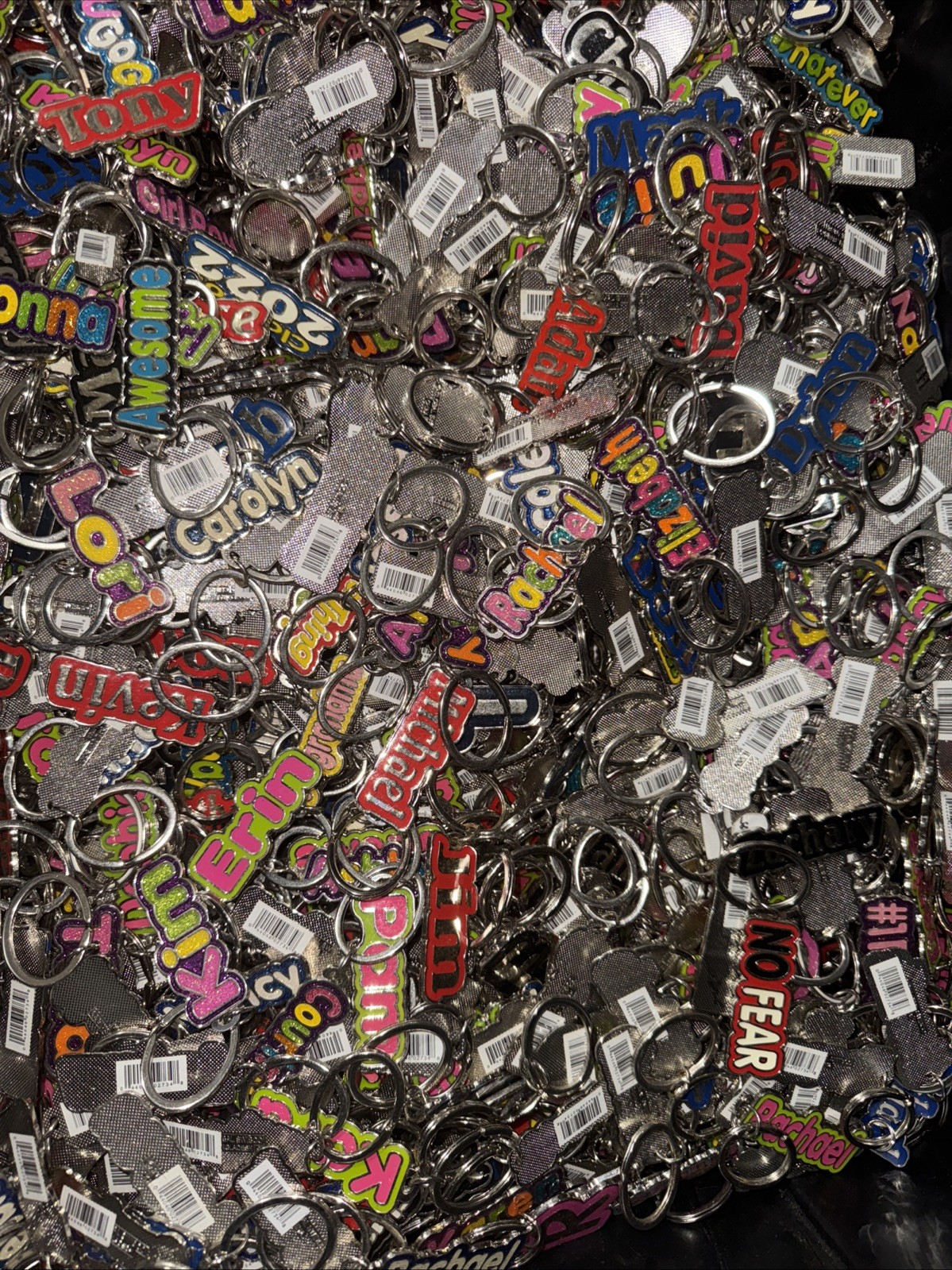 A, B, C, D, E, F, G, H, J – Metal Keychain with Beautiful Colors