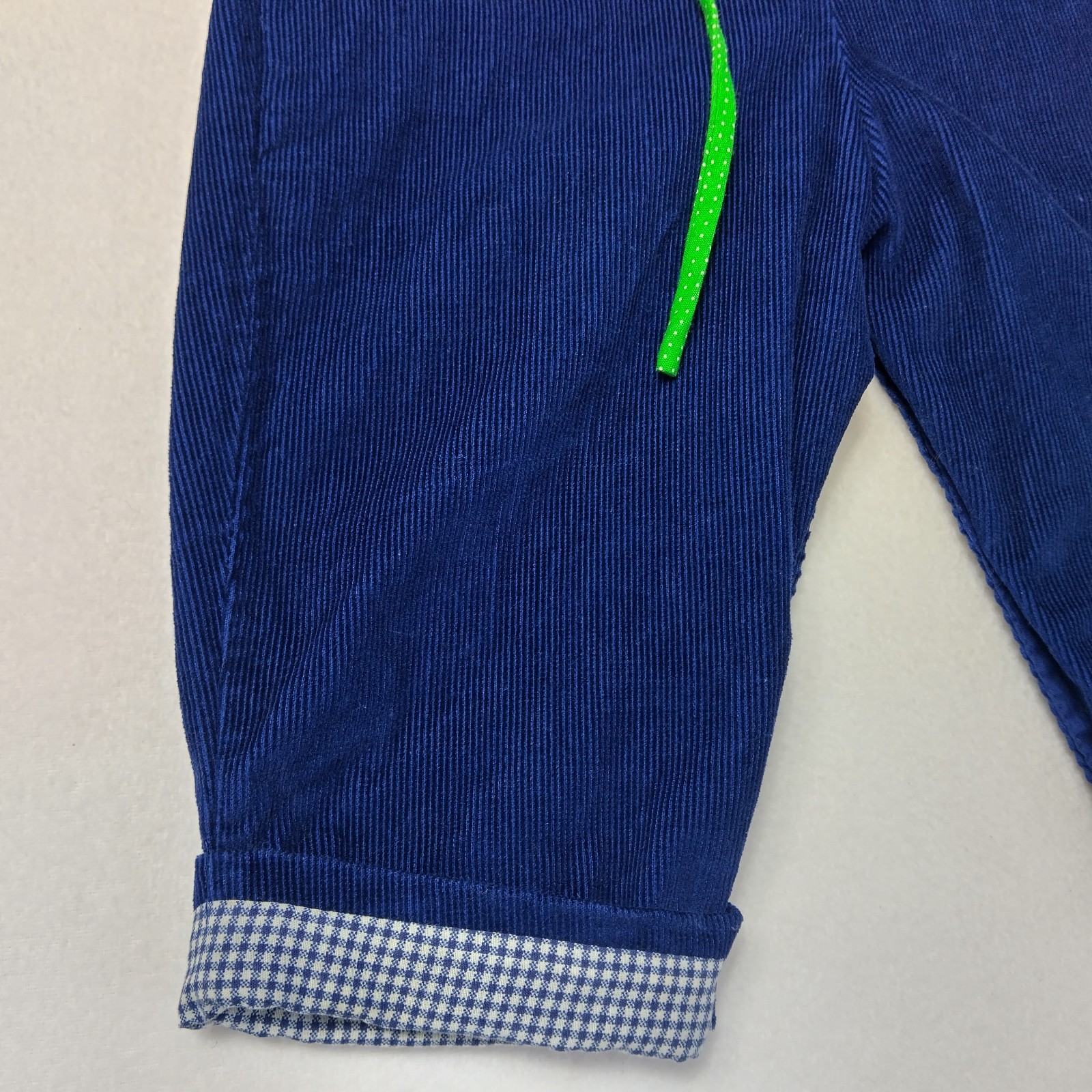 Vintage Overalls Blue Corduroy -12 Months- Snap Legs Farm Animals