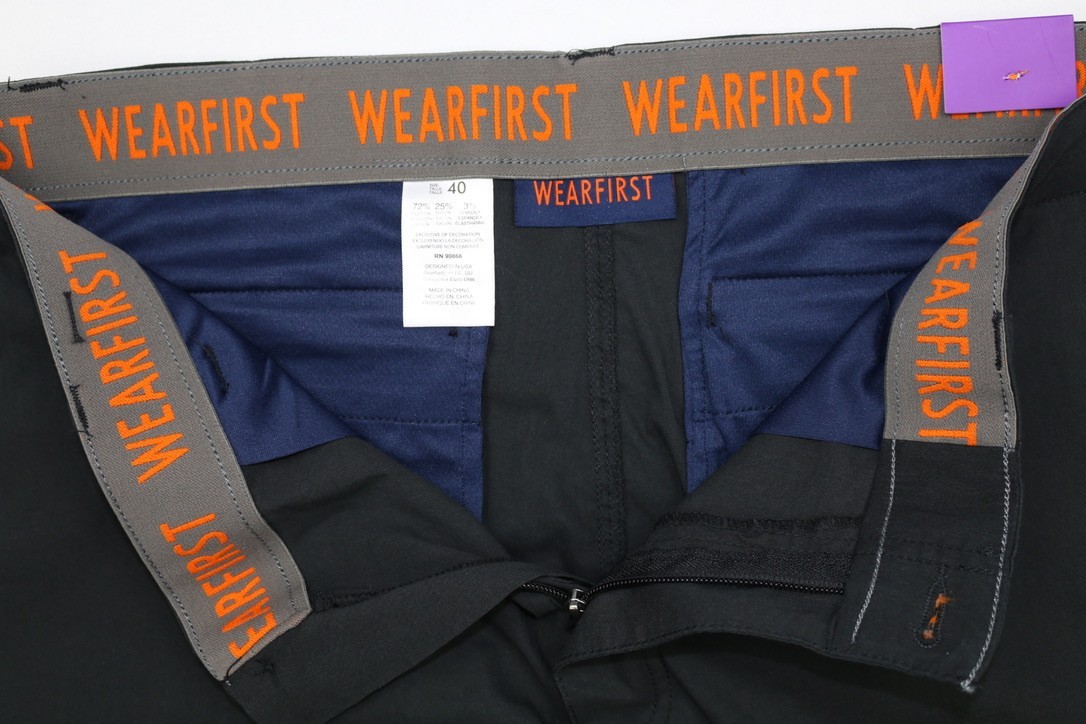 Wearfirst Mens Cargo Short Black Sz 2XL 9in Inseam Stretch Soft Touch Comfort