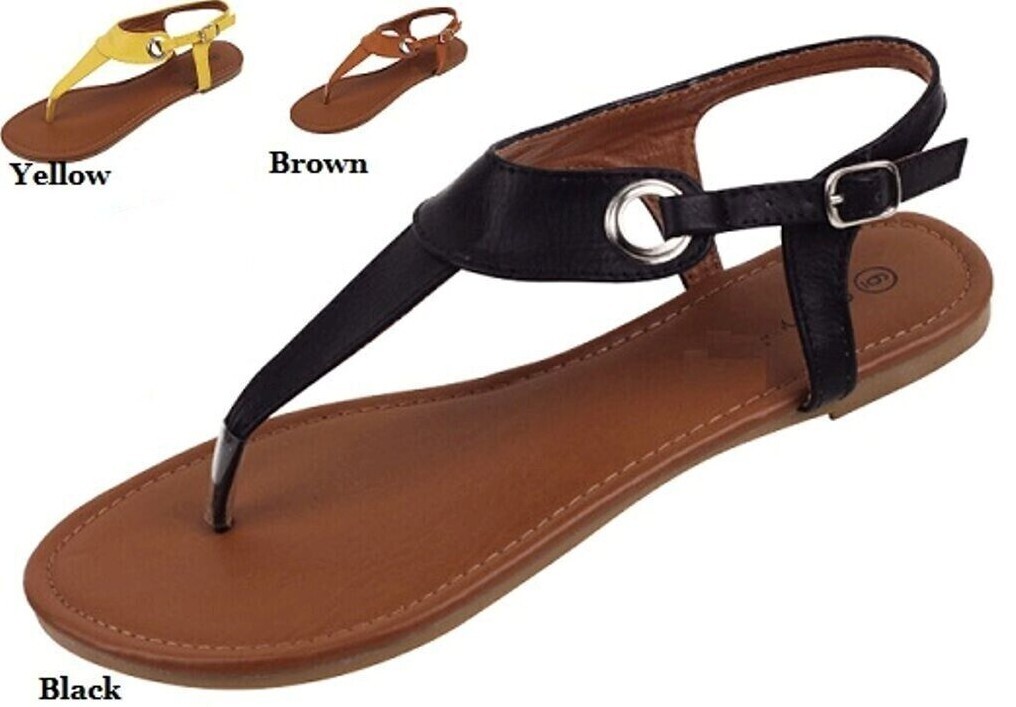 Womens Fashion Gladiator Sandals Black Brown 6 7 8 9 10 11