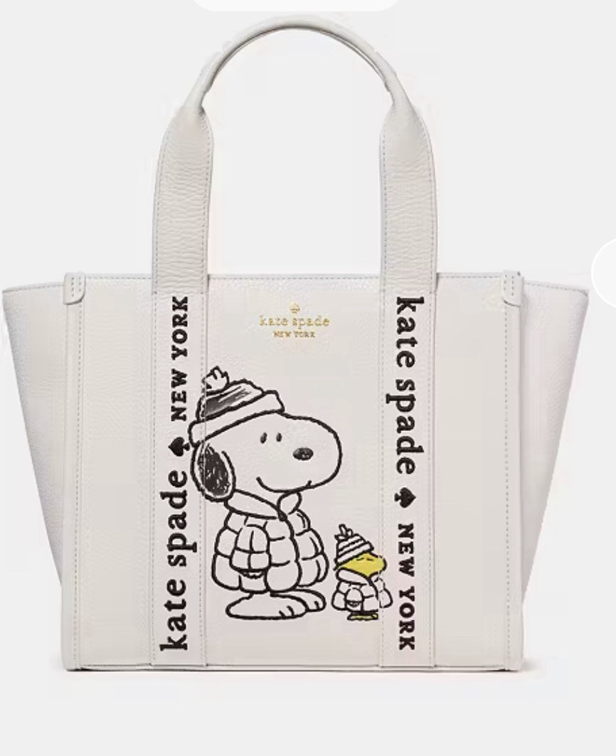 Kate Spade Peanuts X KSNY Snoopy Small Tote NWT