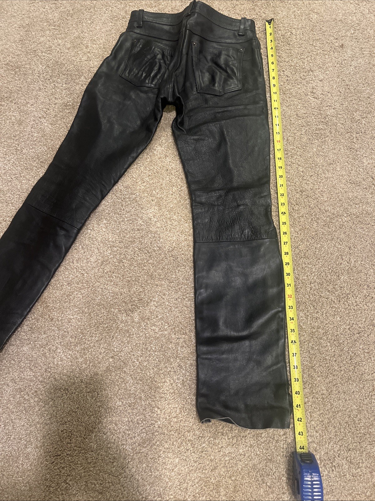 Vintage Leather King Motorcycle Pants Size 32 See Pictures and Description