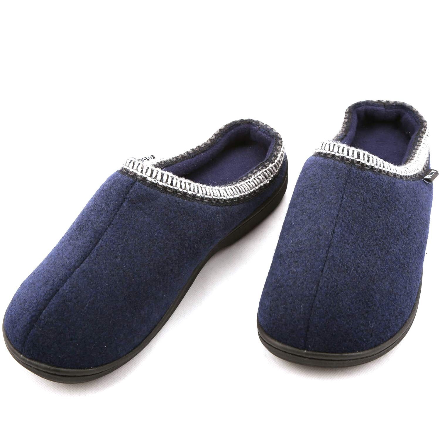 Men’s Memory Foam Slippers Warm Plush House Shoe with Anti-Skid Sole Comfortable