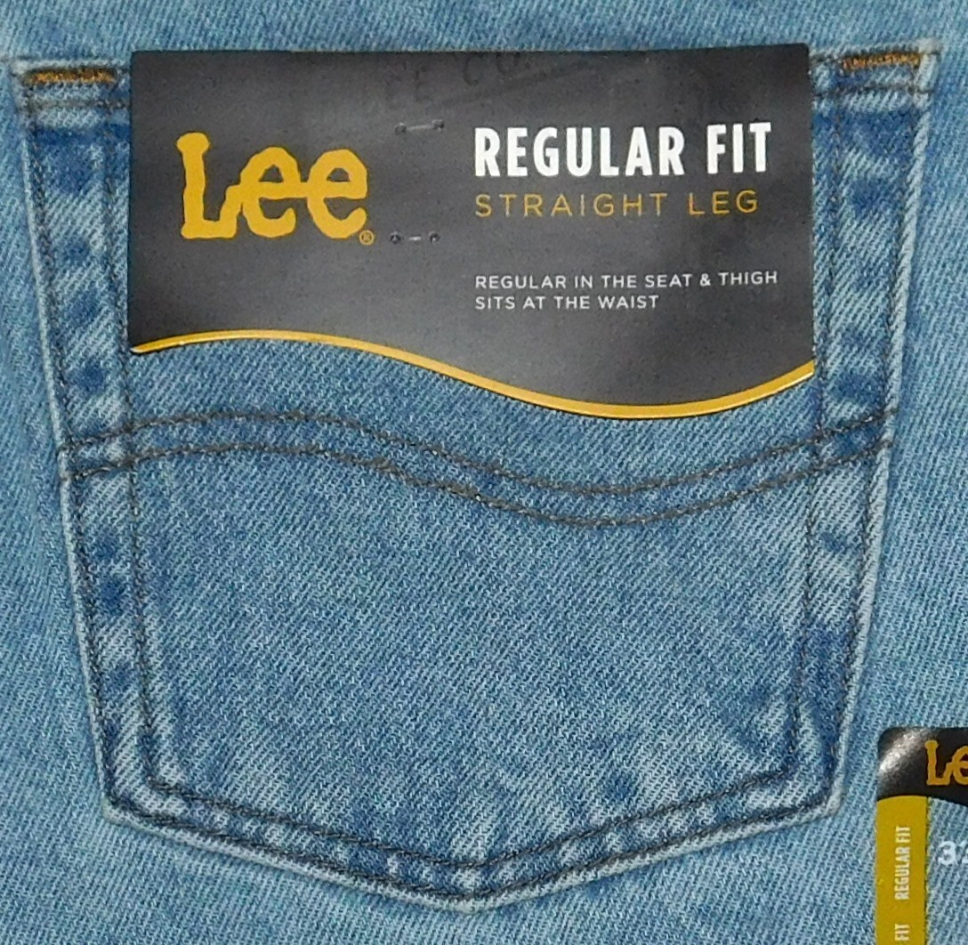 LEE Regular Jeans Straight Leg Regular Seat & Thigh At Waist Light Stone Blue