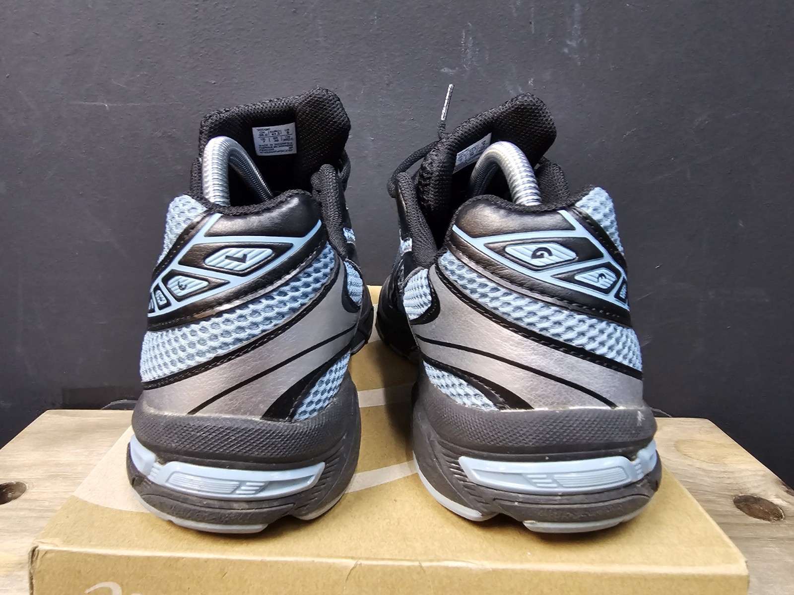 Size 8 – ASICS Gel 1130 Black Ice Blue Excellent Condition With Original Box 🔥