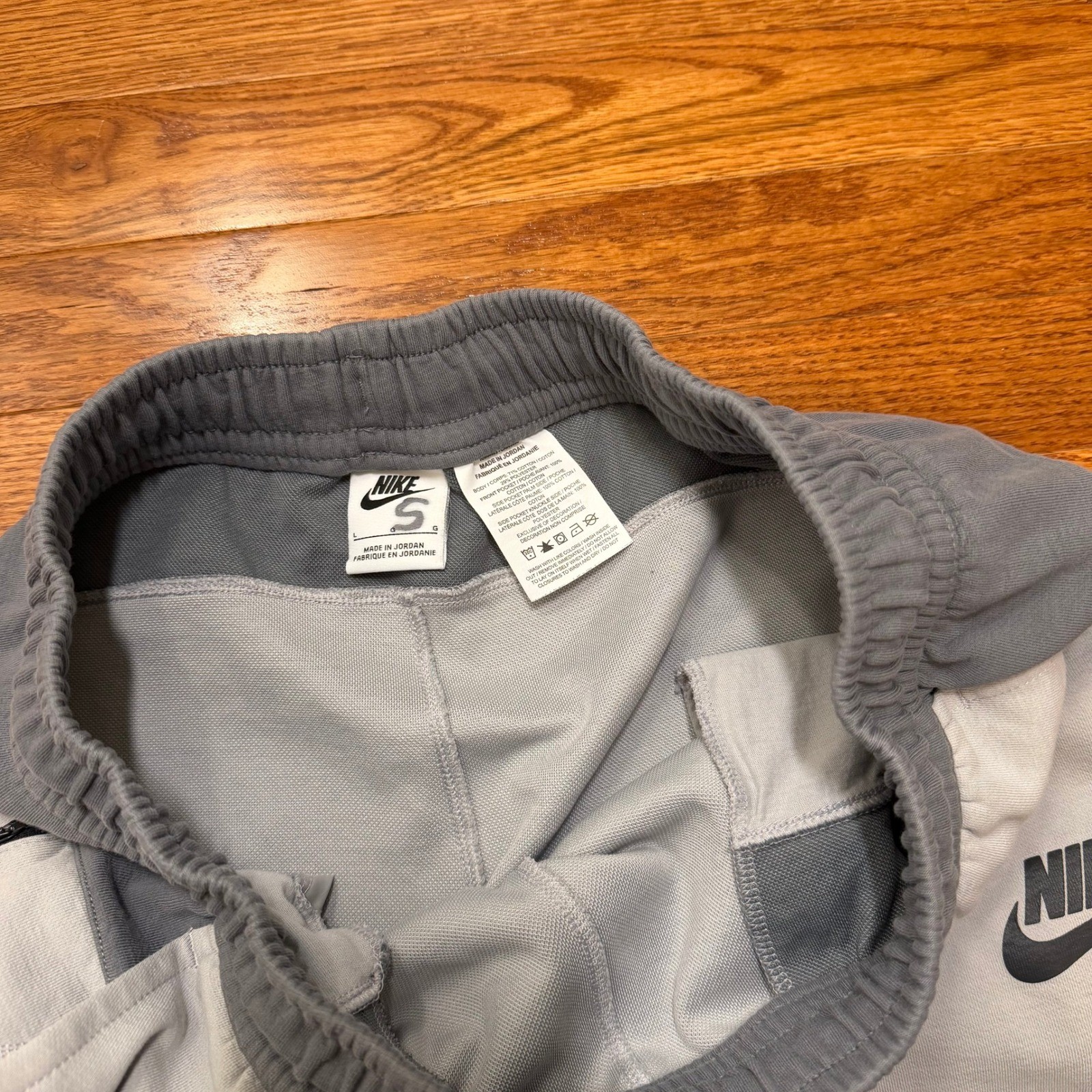 Nike Tech Fleece Joggers Sweatpants Mens Large 26″ Light Gray DD5293-077 Gym