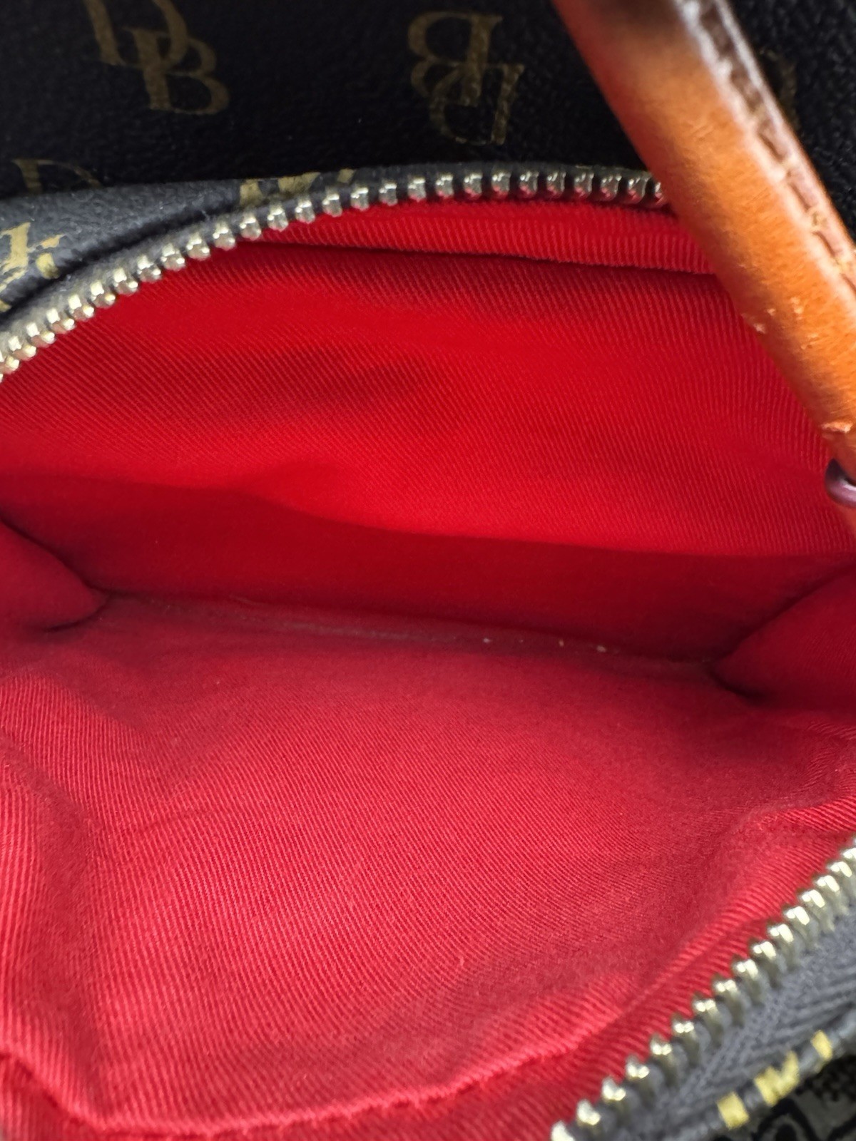 Dooney & Bourke Greta Signature Murphy Backpack Tassel Draw String Monogrammed