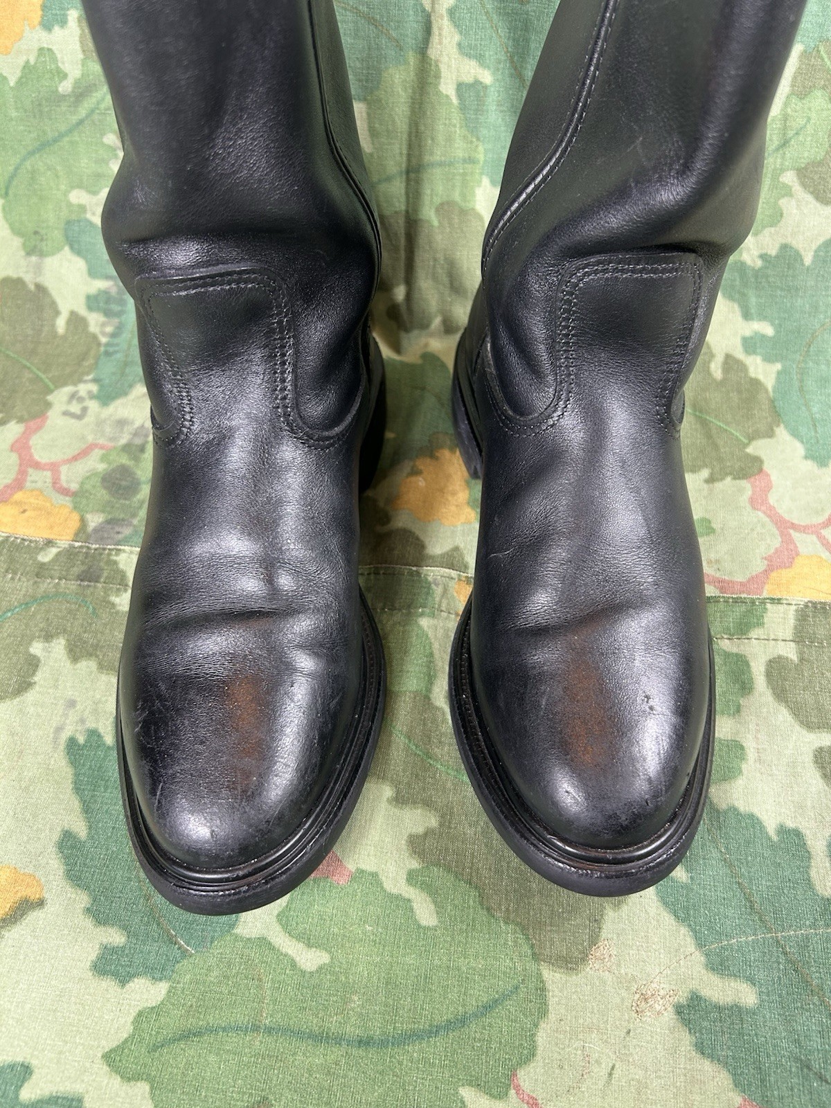 Red Wing Pecos 1125 Boots Mens 8 D Black Leather Western Motorcycle USA Pull On