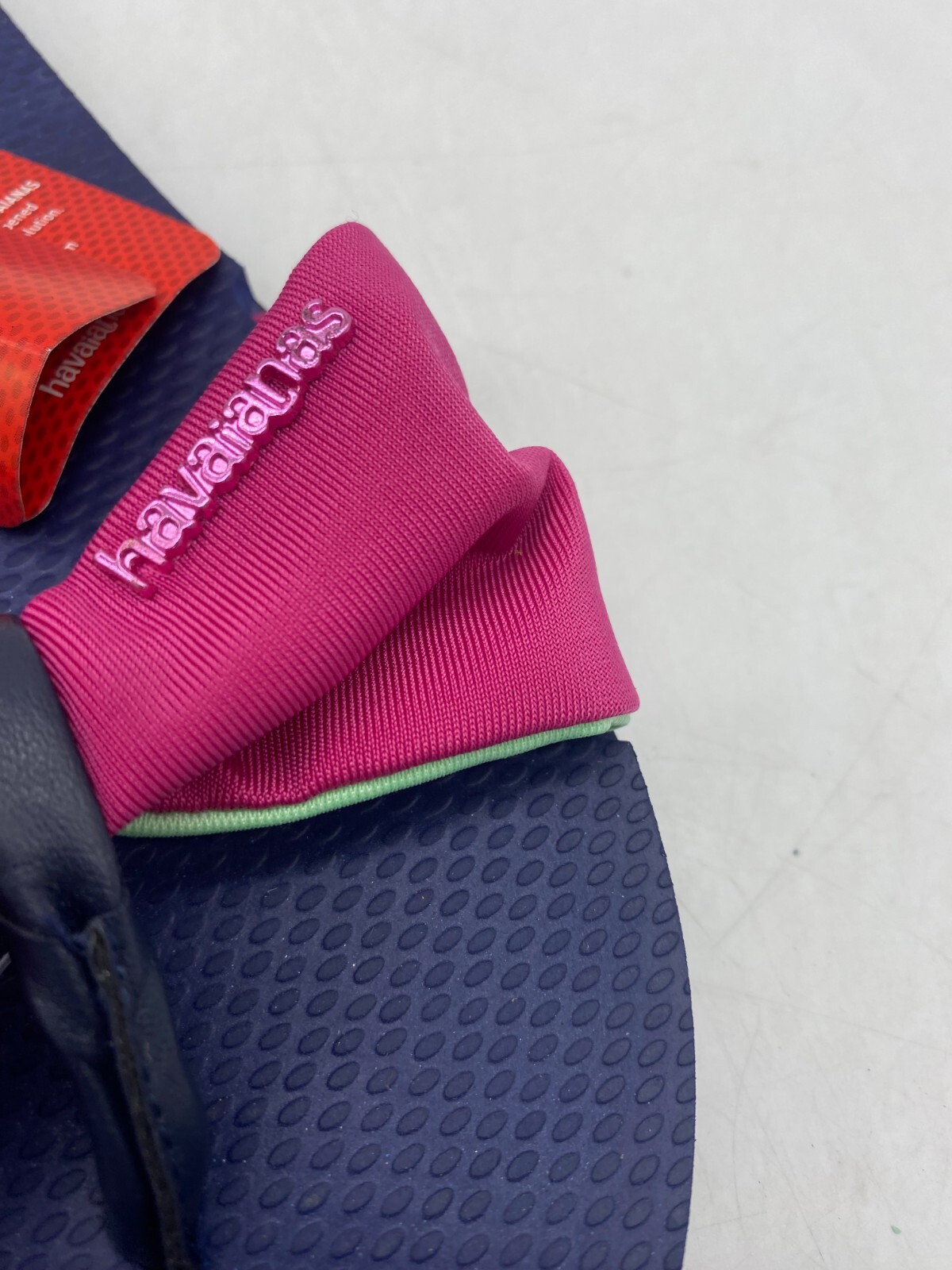 Havaianas You St. Tropez Blue Pink Green Slide Thong Sandals Women’s Sz 7/8 US
