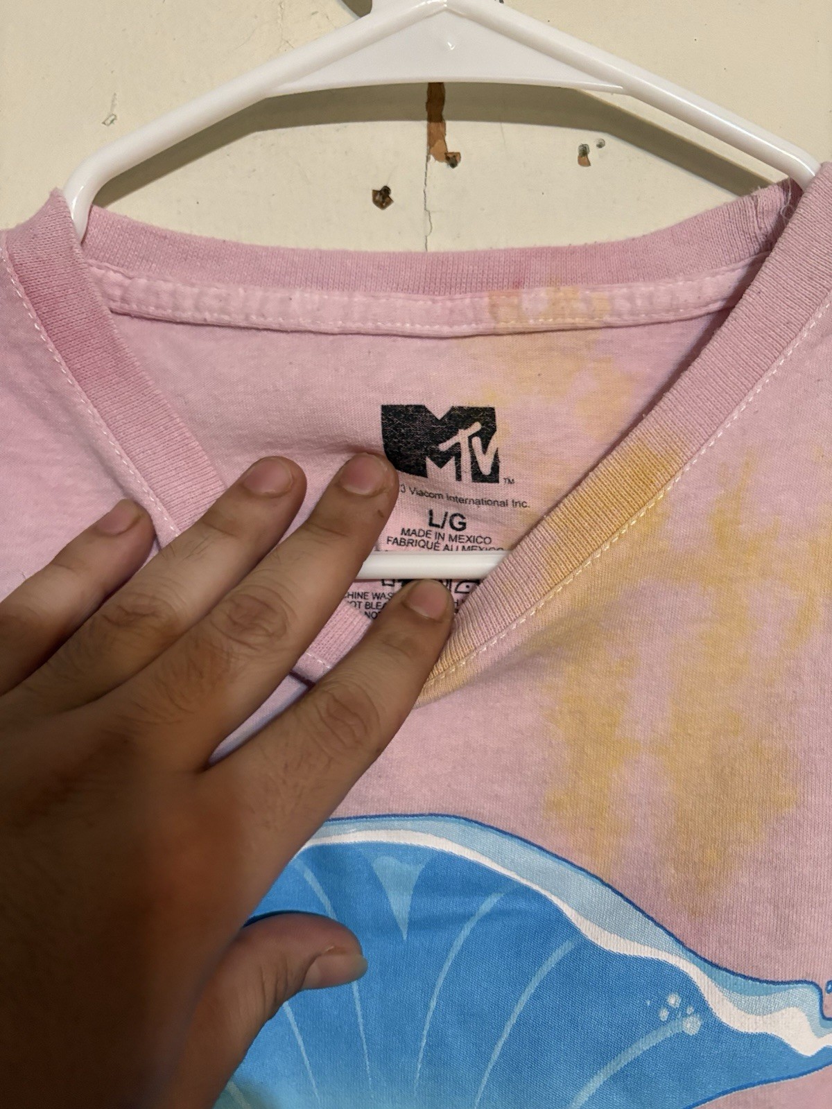MTV Spring Break 91 Daytona Beach FL Pink Graphic Logo Size L (Not Vintage)