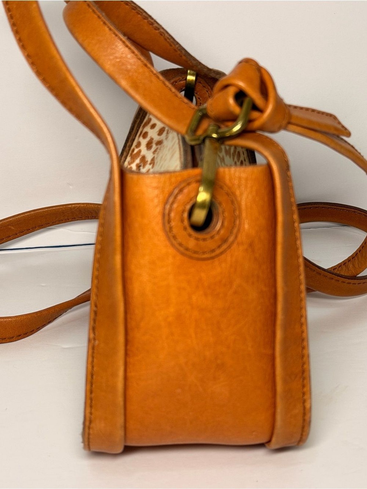 Madewell Micro Sydney Cheetah Print Leather Crossbody Bag
