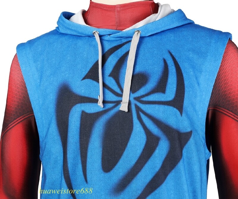Scarlet Spider Costume Spider-Man Cosplay Outfits Jumpsuit Halloween Adult