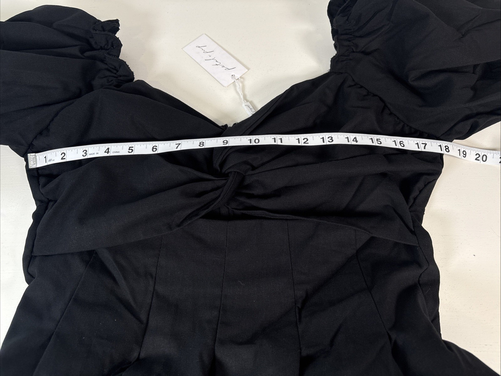 Petal & Pup Cutout Black Maxi Balloon Sleeve Dress Zip Back Size XL