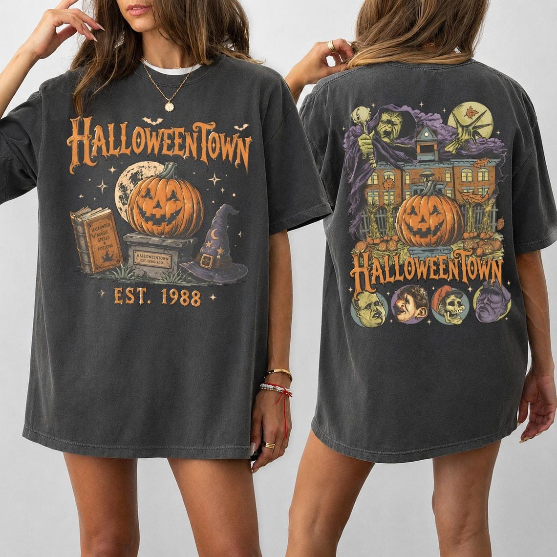 Vintage Halloweentown Retro Halloween Spooky Season T-Shirt