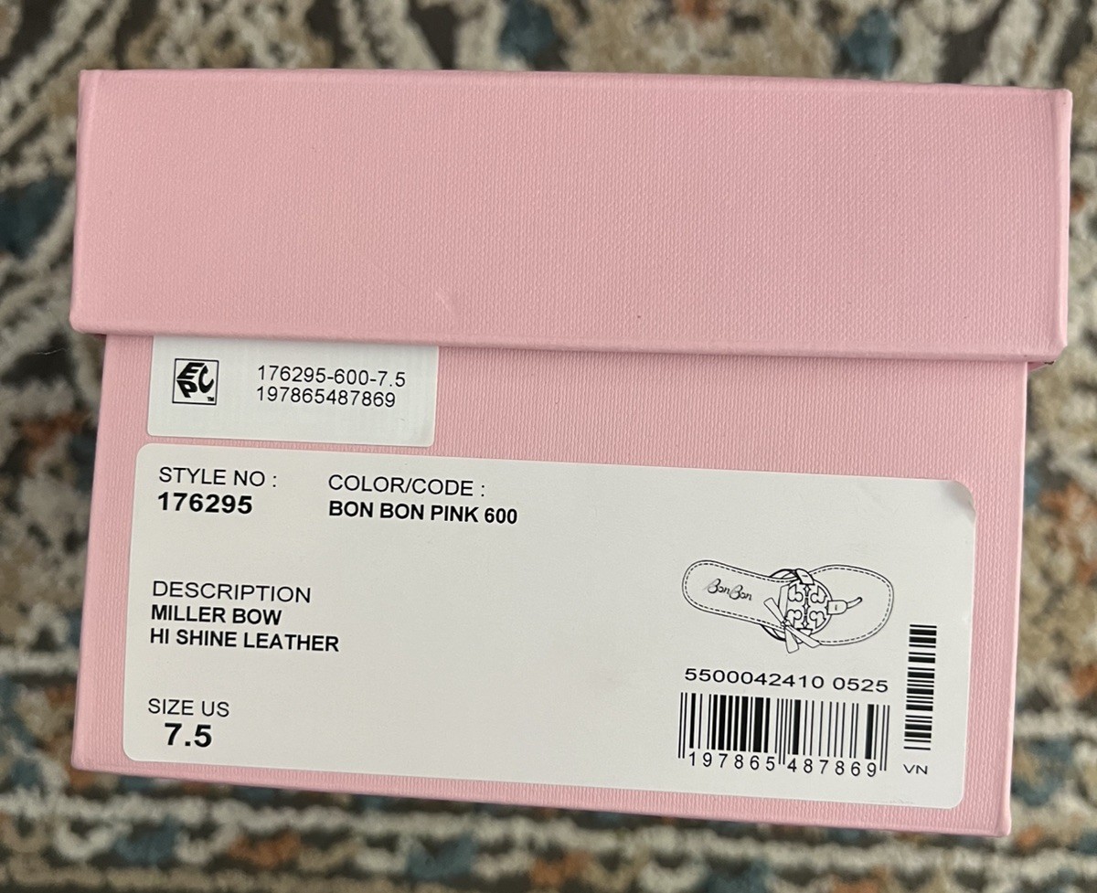 *SHOE BOX & DUST BAG ONLY*TORY BURCH SHOE BOX MINT WITH TISSUE 7.5 BON BON PINK