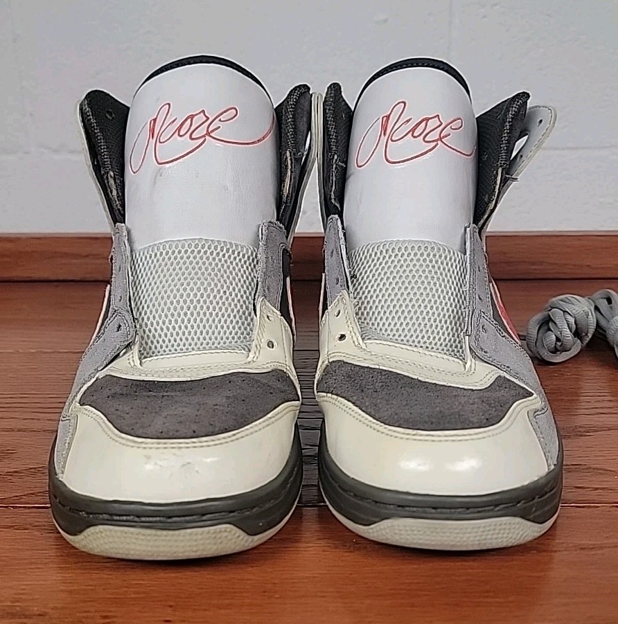 Nike 6.0 Zoom Oncore High 354704-061 Grey Red Black Vintage 2008 Mens Size 10