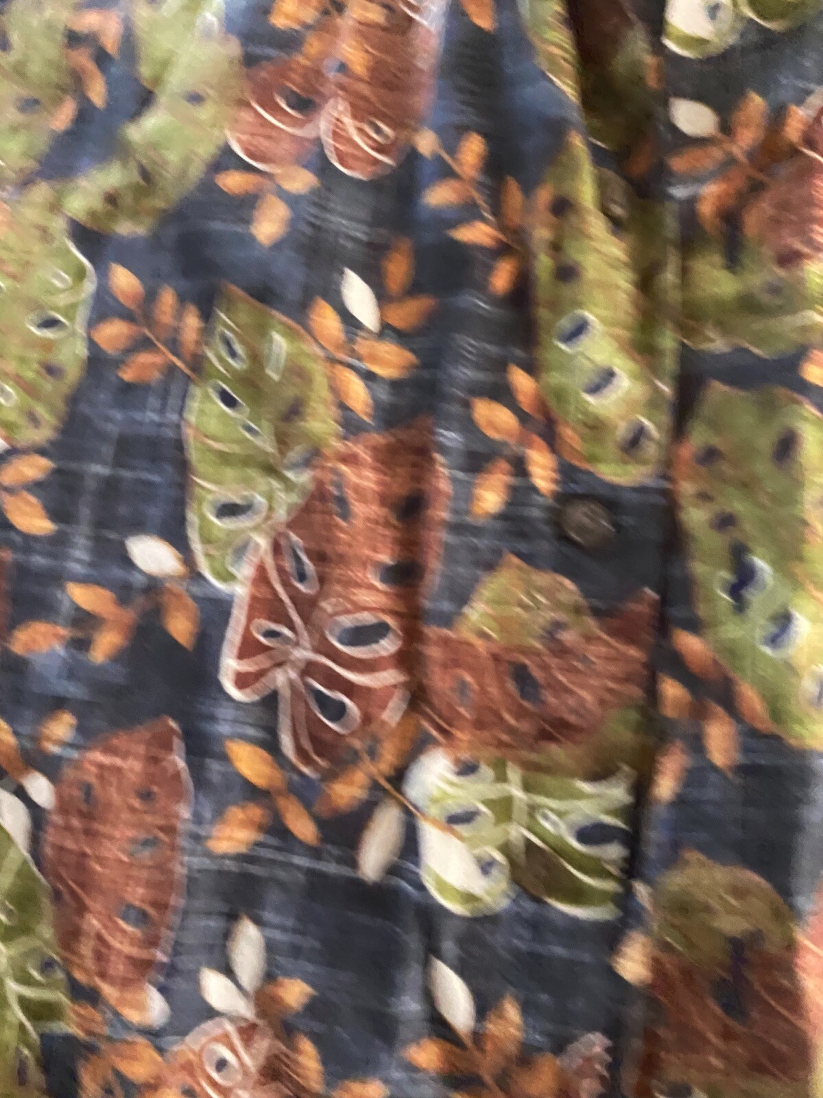 Murano Singles Lawn Cotton Floral CAMP SHIRT Large L