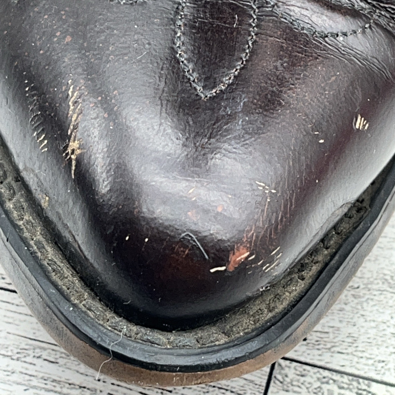 Laredo 2637 Brown Leather Western Cowboy Boots USA Men Size 9 2E