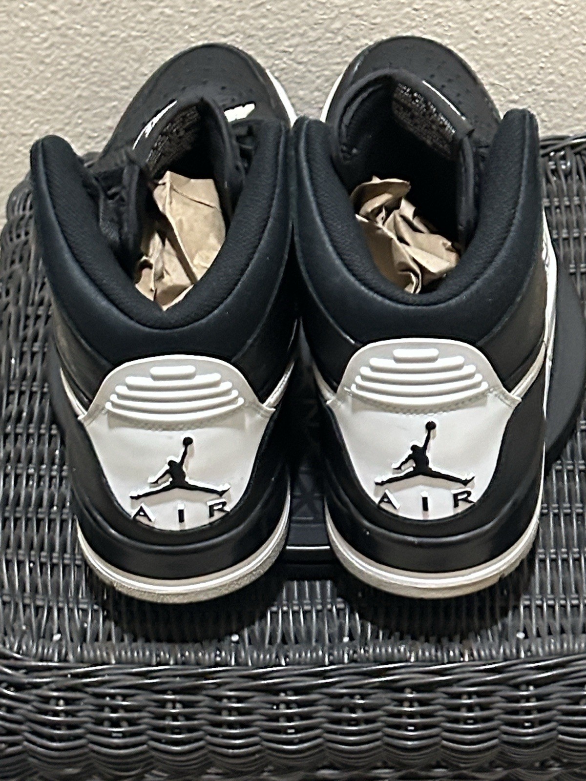 Size 12 Jordan Legacy 312 Black White ‘Black Cement’ AV3922-001