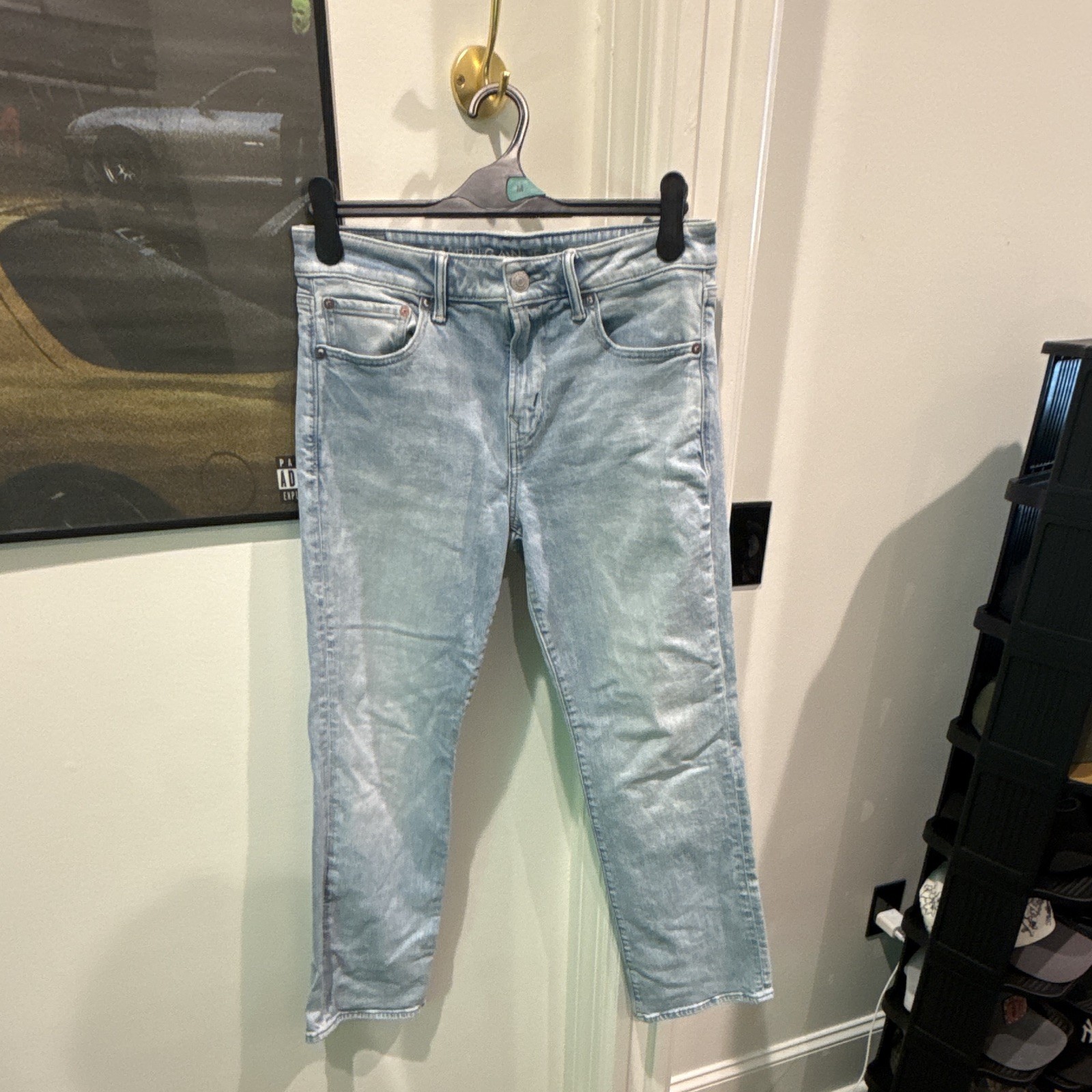 American Eagle AirFlex+ Men’s Blue Light Wash Slim Stretch Denim Jeans