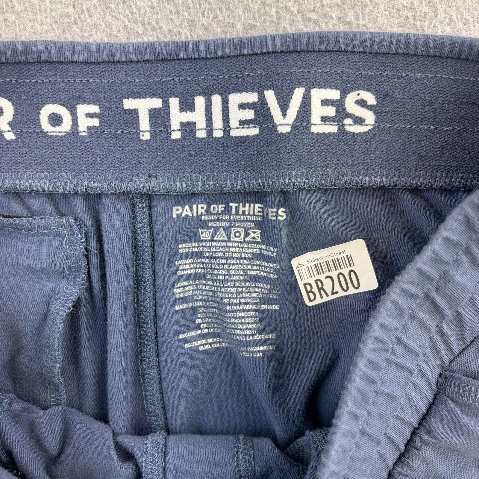 Pair Of Thieves Pants Mens Medium Blue Ready For Everything Jogger Lounge Casual