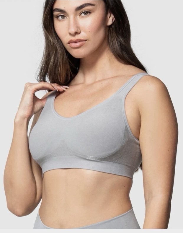UNDEROUTFIT Comfort Bra #457 Stone (Gray) Large