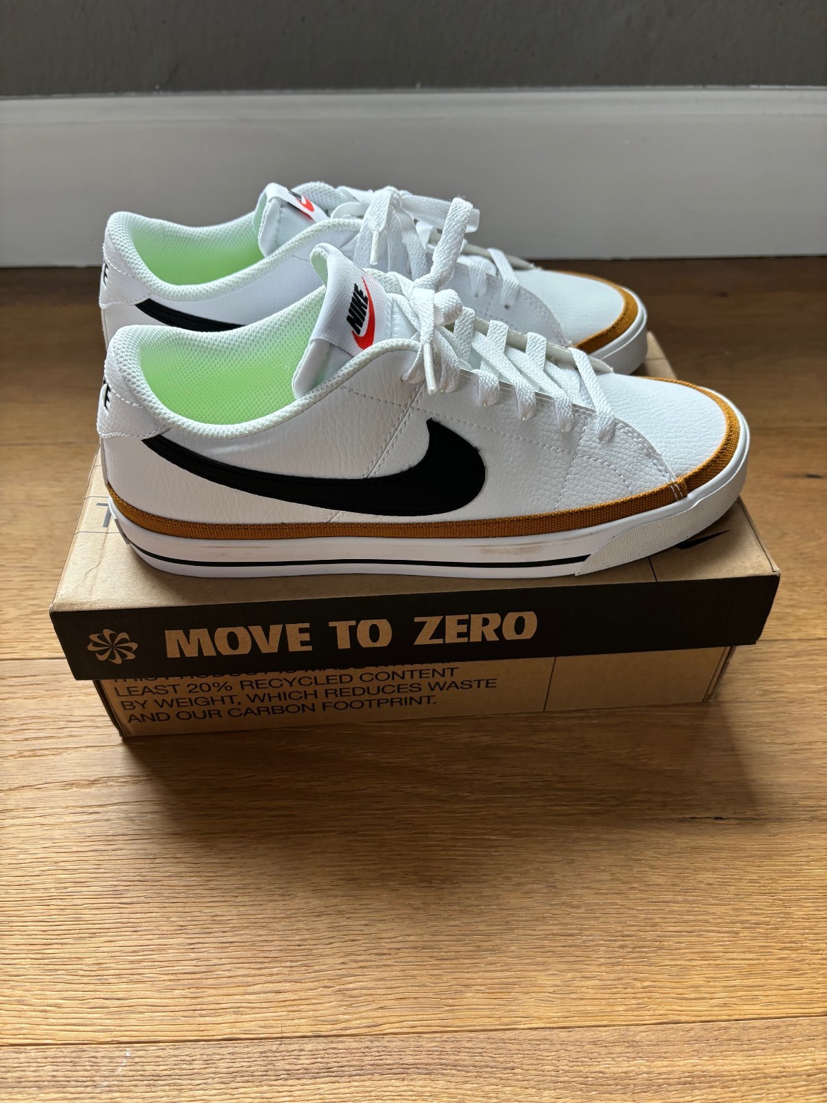 Nike Court Legacy Next Nature White Desert Ochre – Womens Size 9