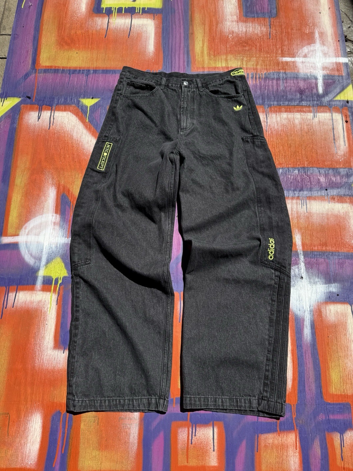 Adidas Adilenium Season 2 Moto Denim Pants Men’s Size 36