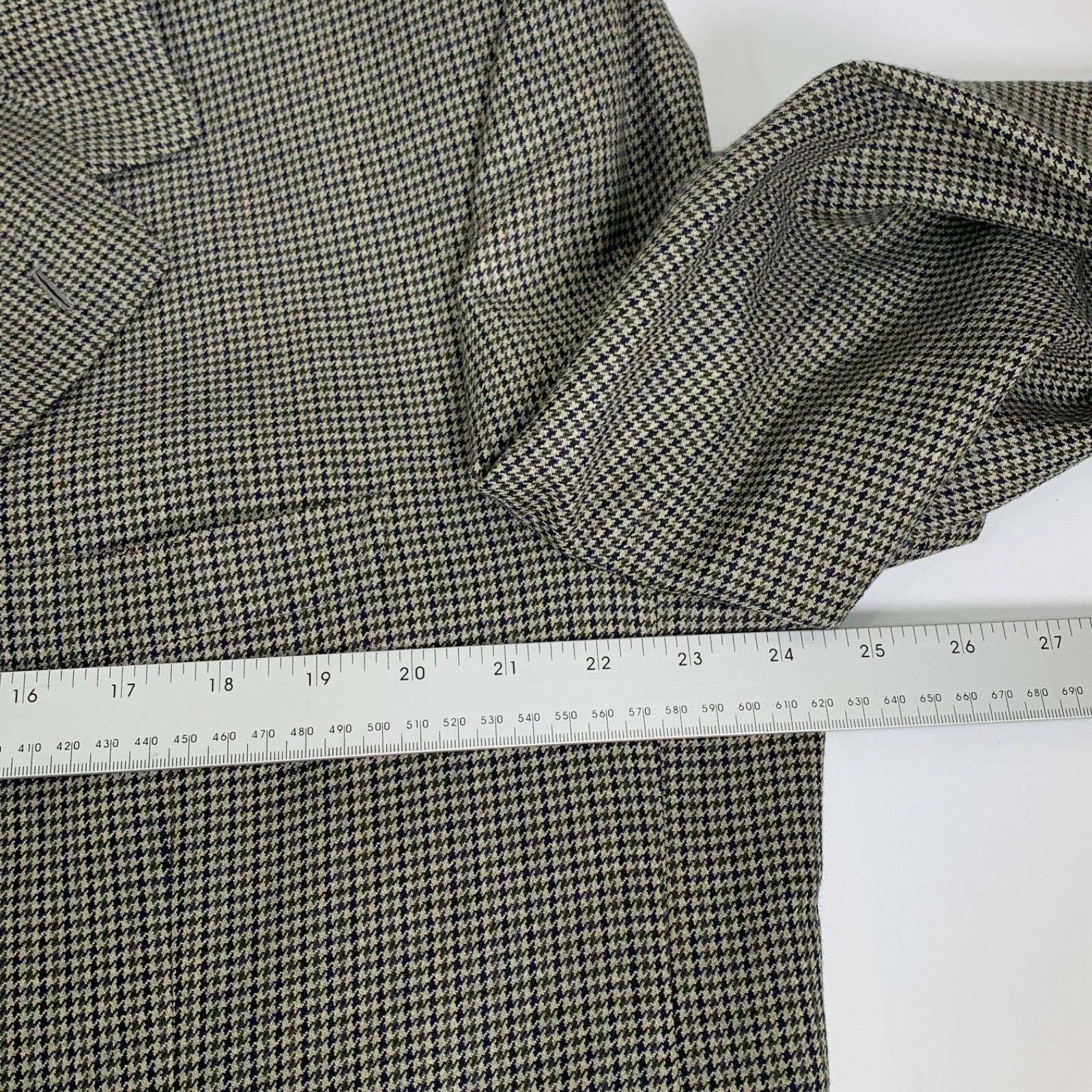 Brioni Traiano Houndstooth Blazer Jacket Mens 58/48R 90% Wool 10% Cashmere Italy