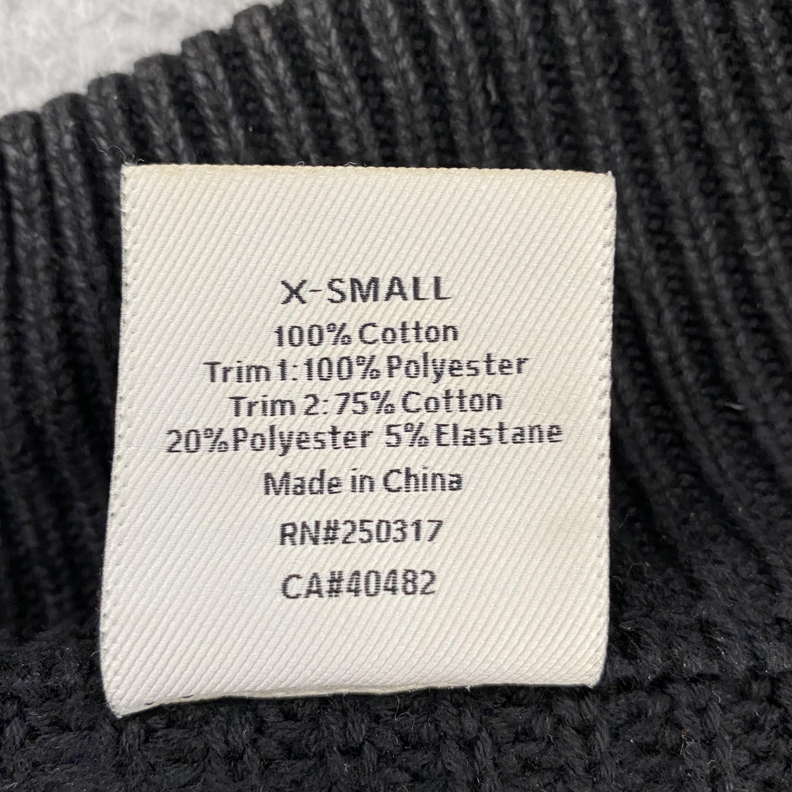 Varley Sweater Jacket Womens XS Delfern Black Rib Knit Funnel Neck Patch Pockets
